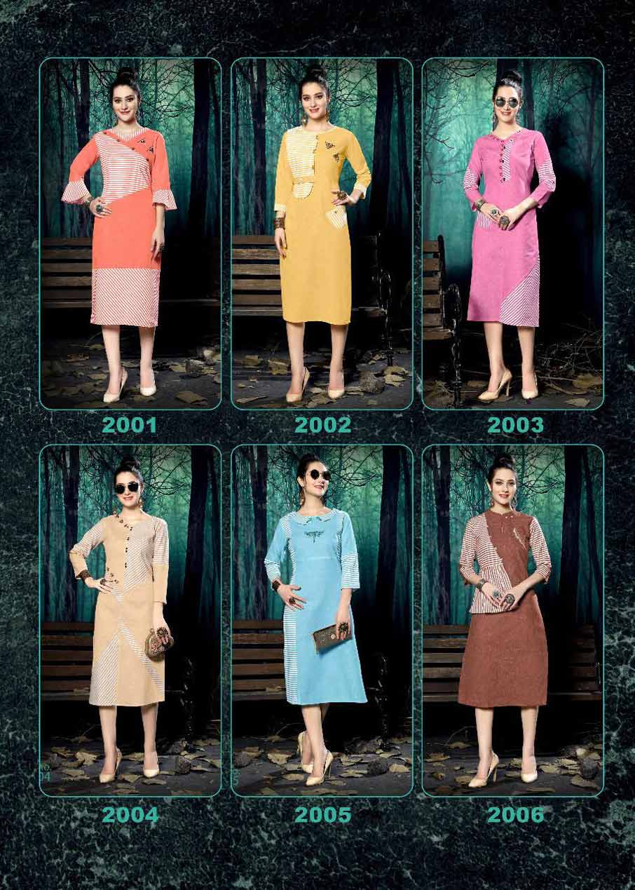 Culture Vol-2 Riya Designer Stripe Cotton Kurti Culture Vol-2 Riya Designer Stripe Cotton Kurti